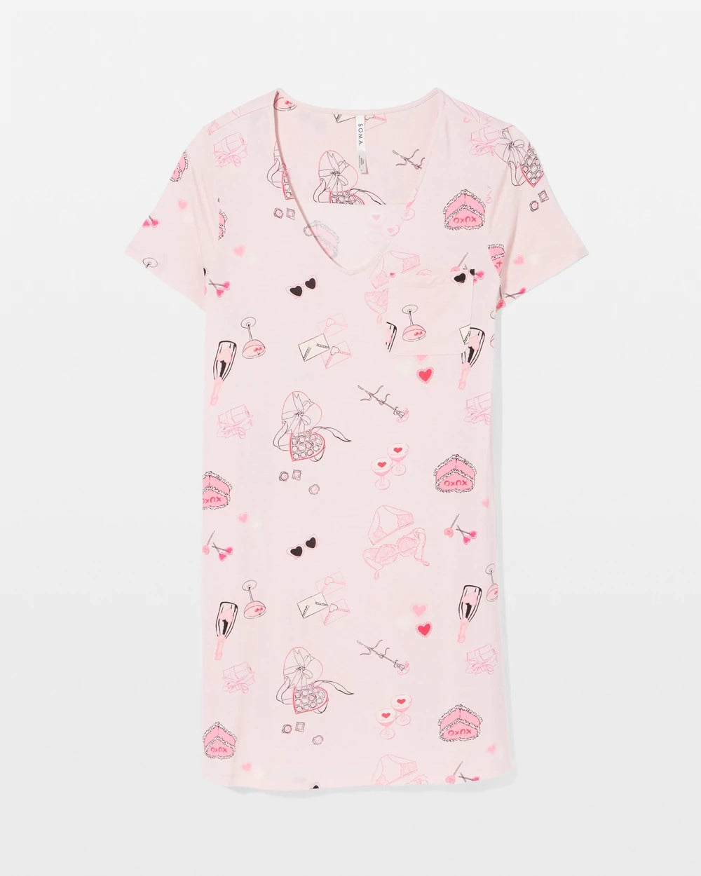 BE MINE PRETTY PINK - Short Sleeve Sleepshirt | Soma
