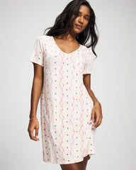 COQUETTE VALENTINE CHAMP - Short Sleeve Sleepshirt | Soma