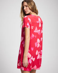 WHOLE LOTTA LOVE RED - Short Sleeve Sleepshirt | Soma
