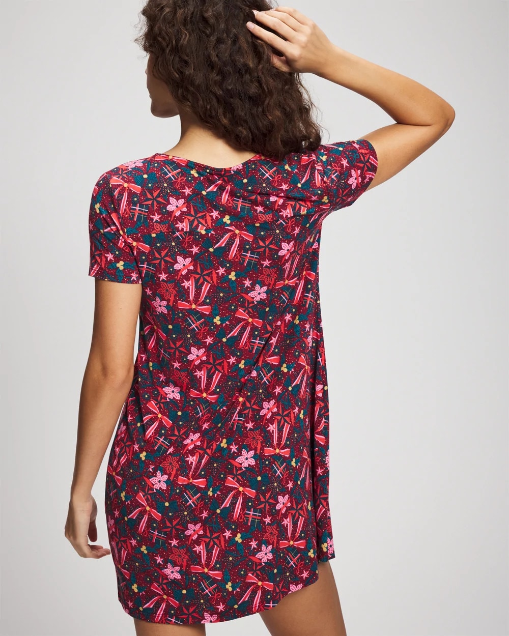 HOLLY JOLLY RED VELVET - Short Sleeve Sleepshirt | Soma