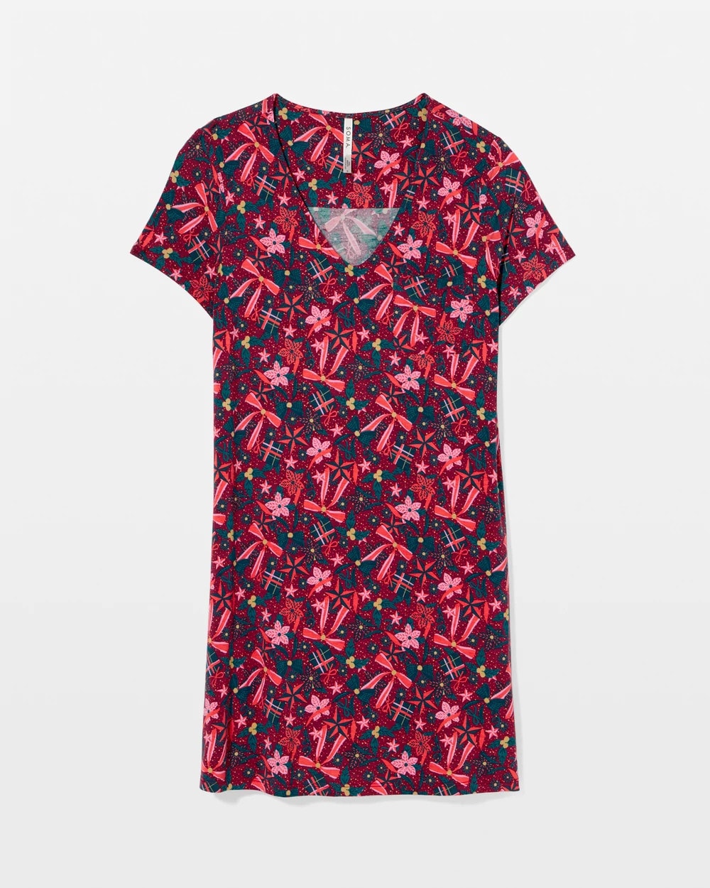 HOLLY JOLLY RED VELVET - Short Sleeve Sleepshirt | Soma
