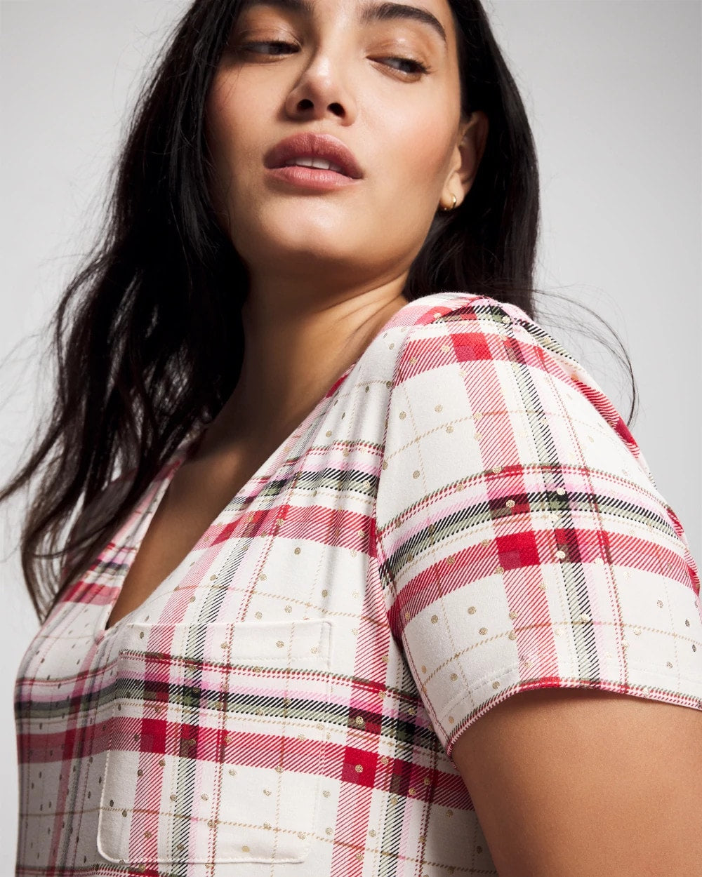 TARTAN TEXTILE CHAMP - Short Sleeve Sleepshirt | Soma