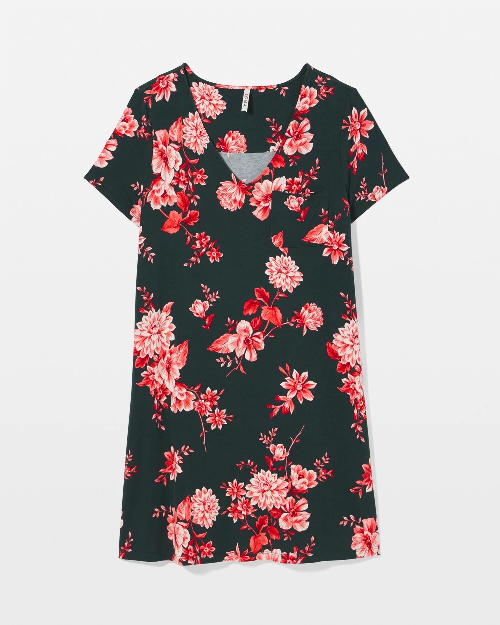 COTTAGE FLORAL GREEN - Short Sleeve Sleepshirt | Soma