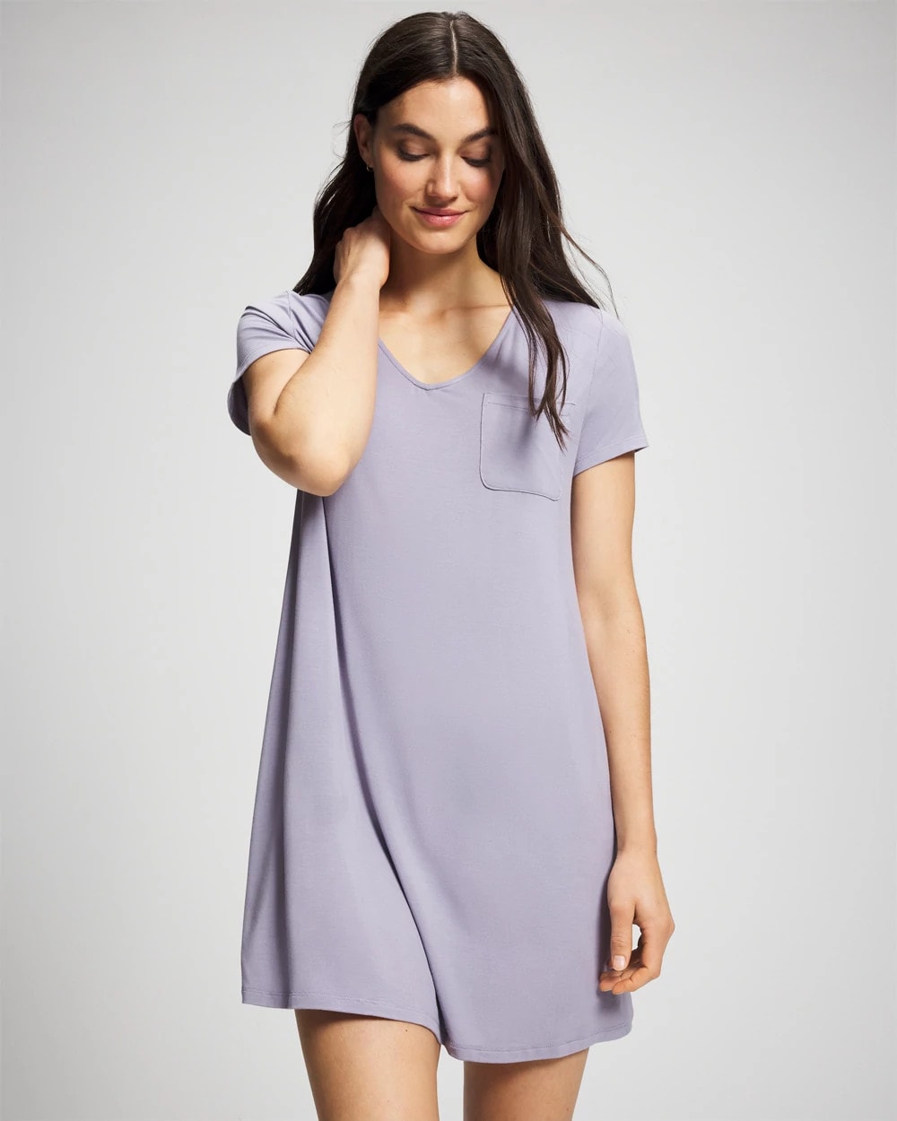 LAVENDER CLOUD - Short Sleeve Sleepshirt | Soma