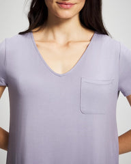 LAVENDER CLOUD - Short Sleeve Sleepshirt | Soma