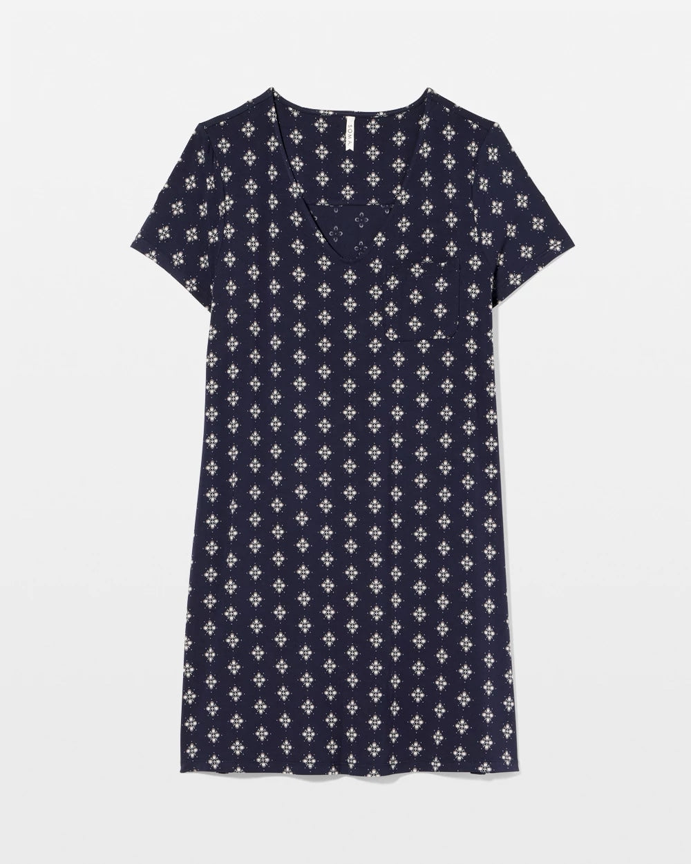 BELLE FOULARD NAVY - Short Sleeve Sleepshirt | Soma