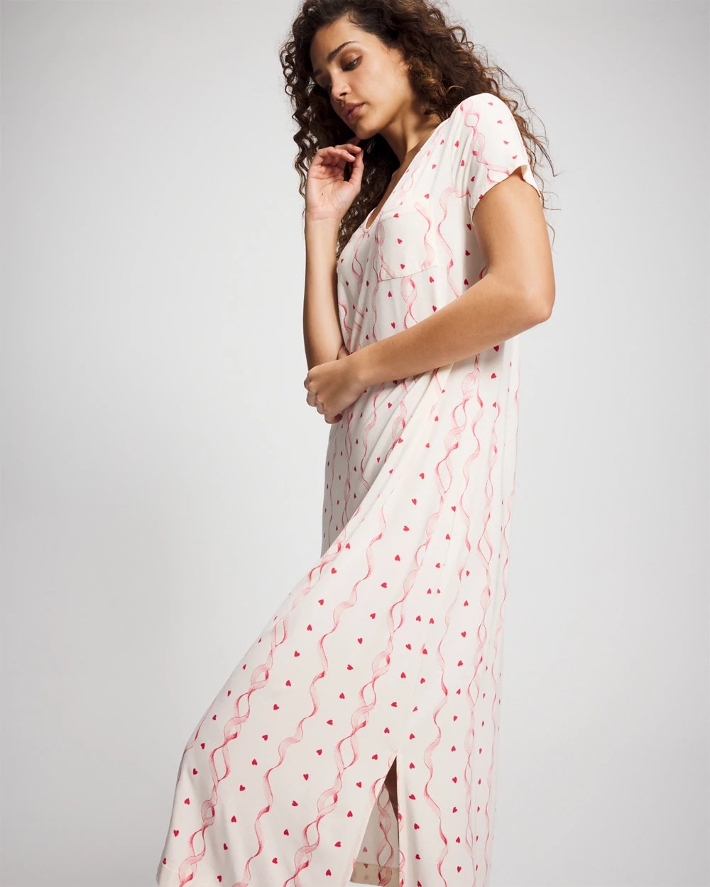 COQUETTE VALENTINE CHAMP - Short Sleeve Long Sleepshirt | Soma
