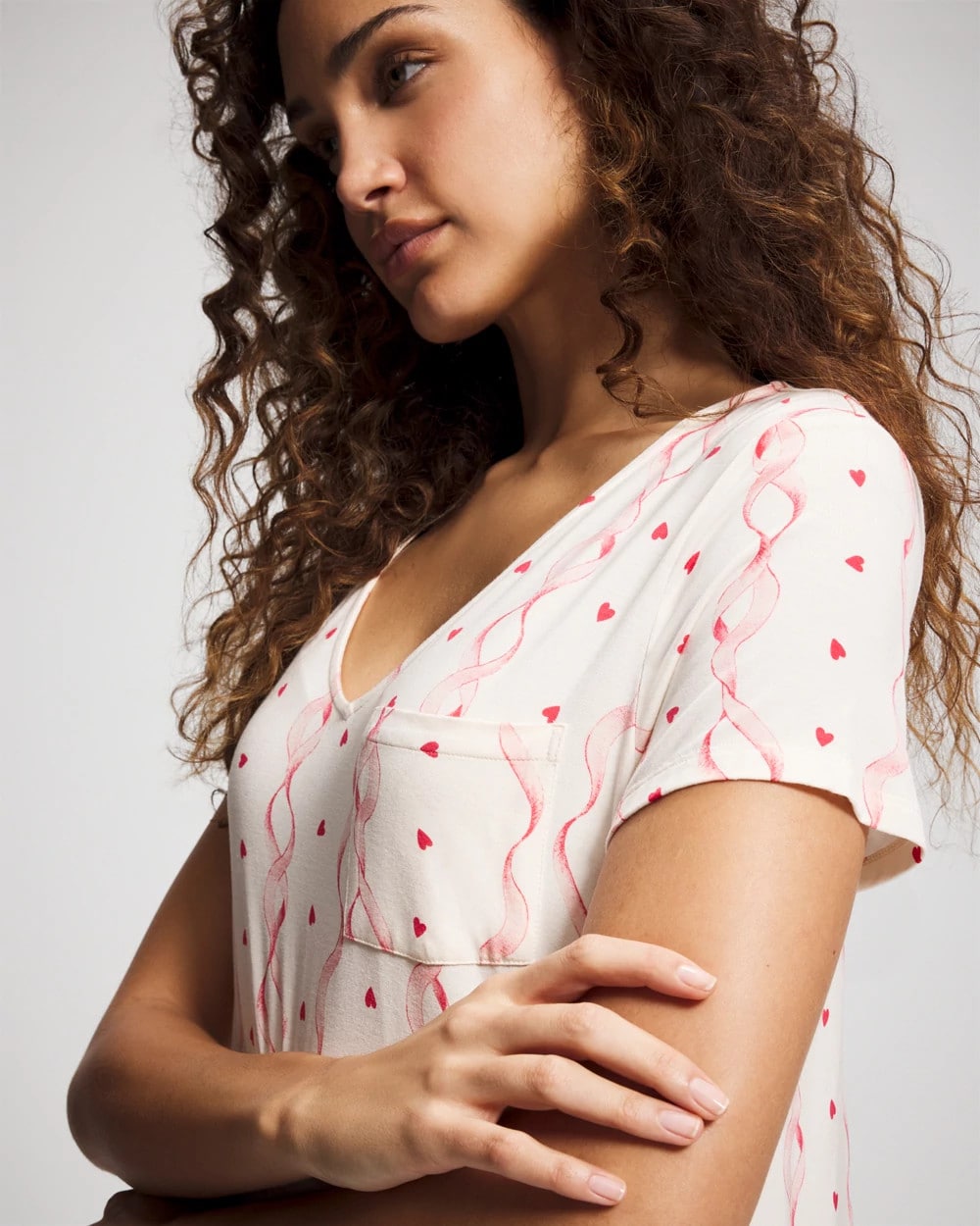 COQUETTE VALENTINE CHAMP - Short Sleeve Long Sleepshirt | Soma