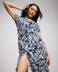 LOVELIEST LEOPARD PARCH M - Short Sleeve Long Sleepshirt | Soma