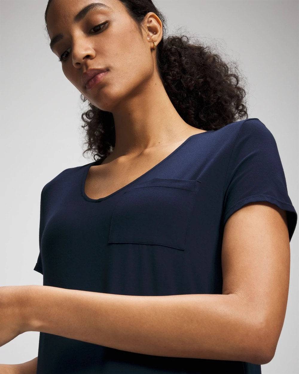 NIGHTFALL NAVY - Short Sleeve Long Sleepshirt | Soma
