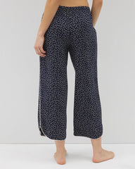 DOT OBSESSED NAVY - Piped Crop Pajama Pants | Soma