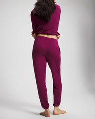 POMEGRANATE WINE - Banded Ankle Pajama Pant | Soma
