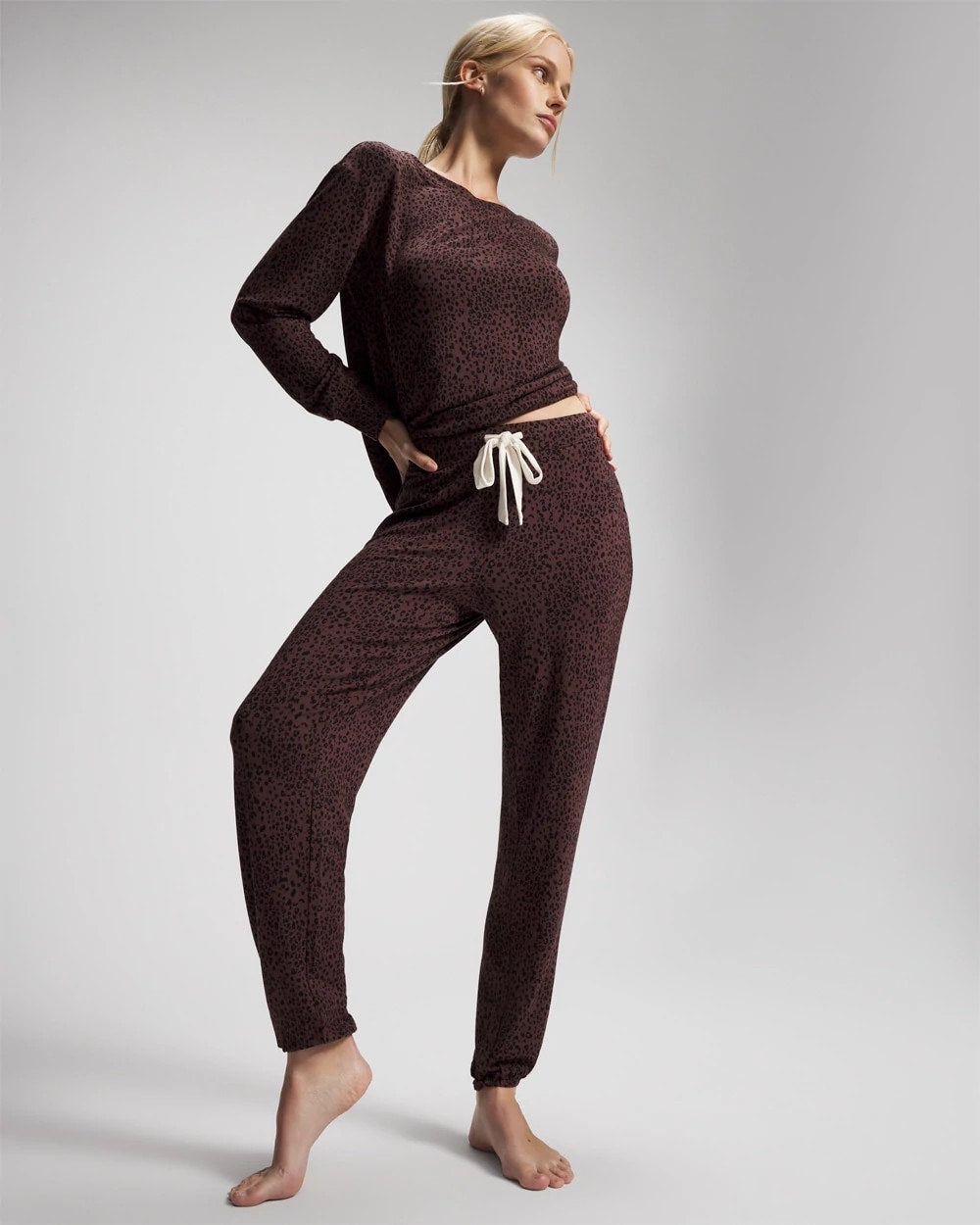 HOT SPOT MOCHA - Banded Ankle Pajama Pant | Soma