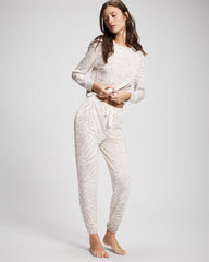 ZEBRA ZEN GRAY GLASS - Banded Ankle Pajama Pant | Soma