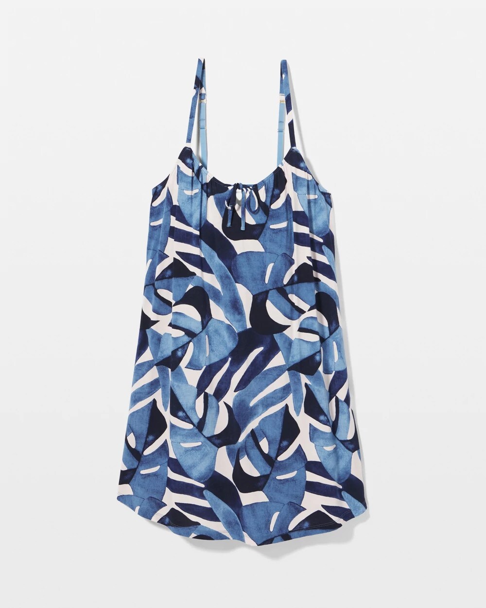 TROPICAL BREEZE SKY - Tie-Front Chemise | Soma