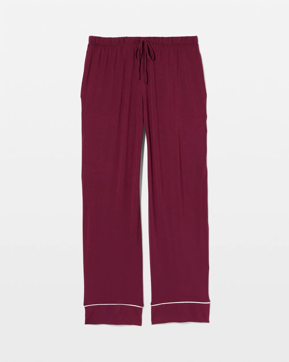 VELVET PLUM - Solid Piped Pajama Pant | Soma