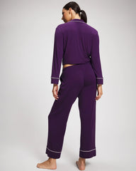 BLACKBERRY - Solid Piped Pajama Pant | Soma