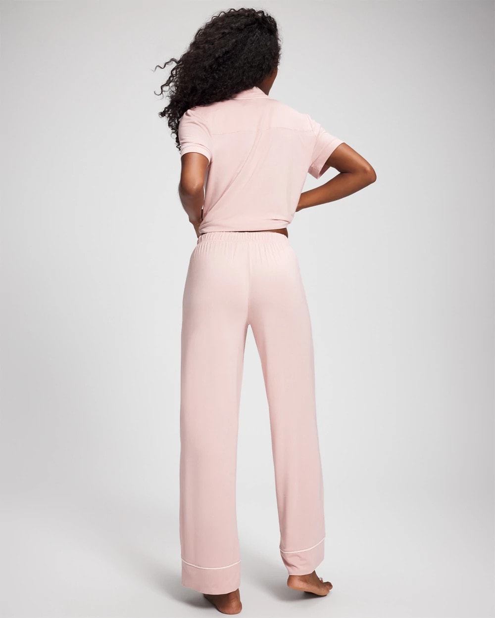VINTAGE PINK - Solid Piped Pajama Pant | Soma