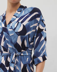 TROPICAL BREEZE SKY - Short Robe | Soma