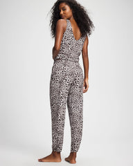 DIVINE LEOPARD TAUPE - Banded Ankle Pajama Pant | Soma