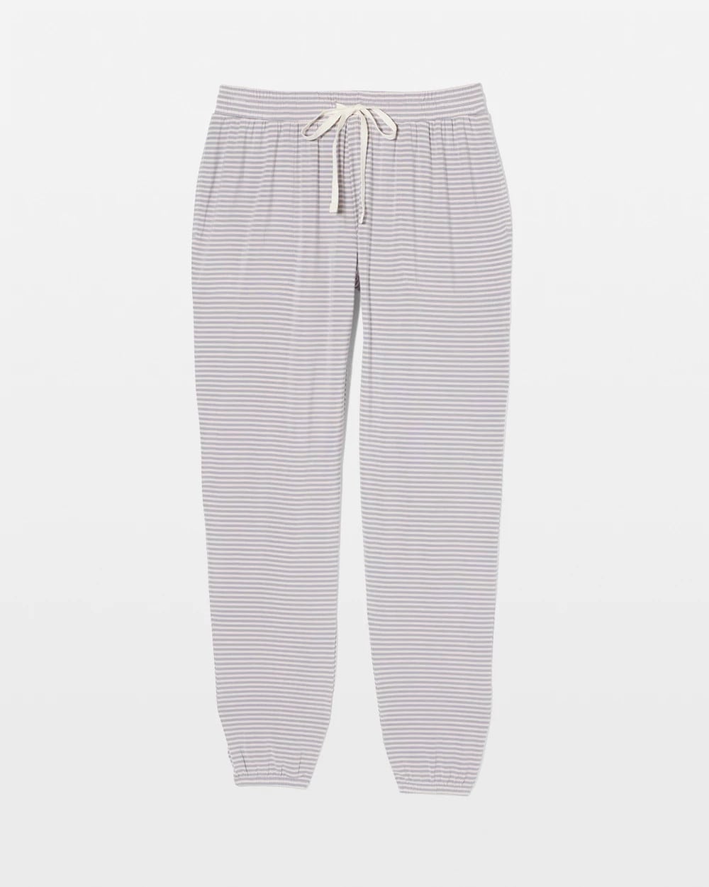 NIGHTCAP STRIPE LILAC ASH - Banded Ankle Pajama Pant | Soma