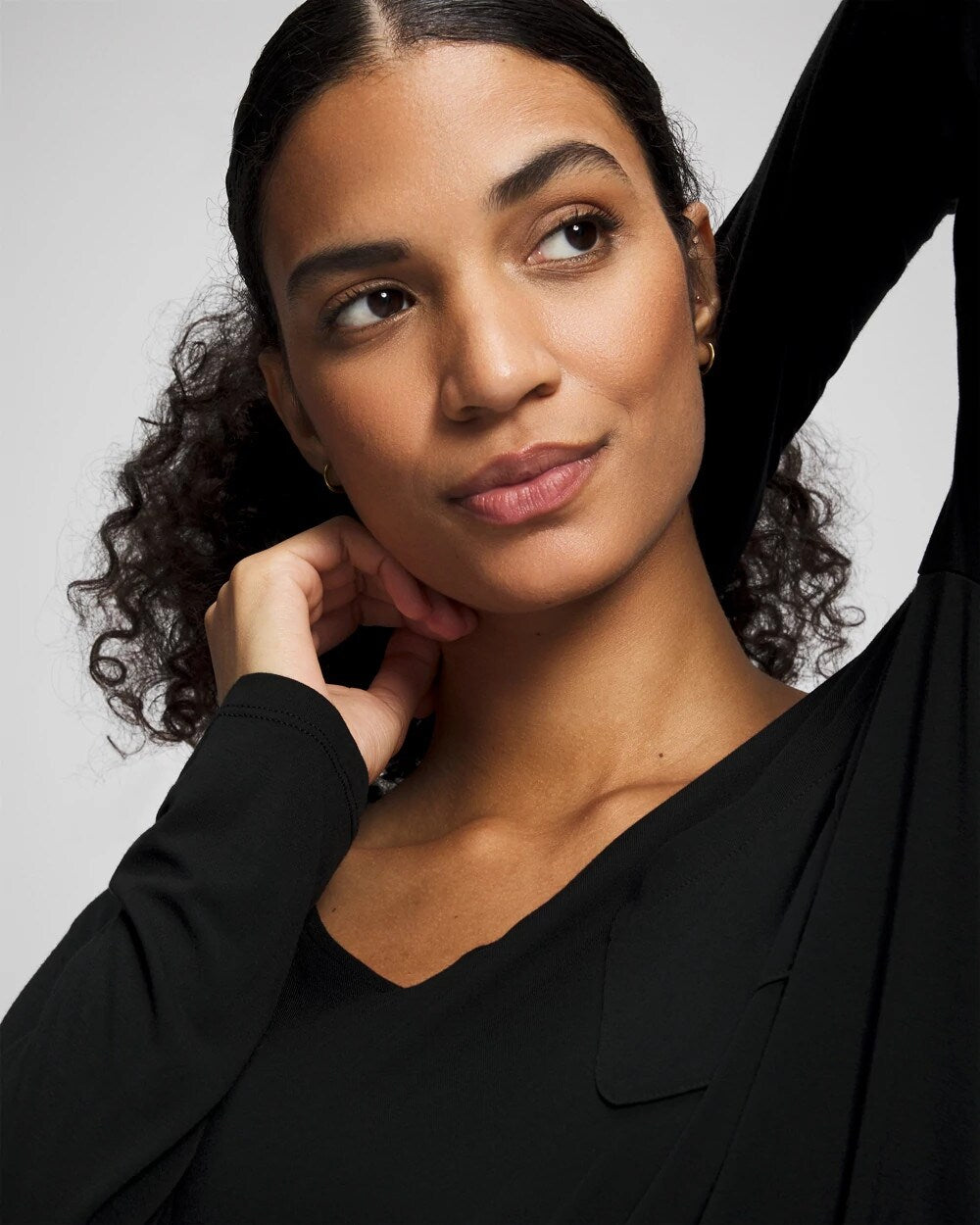 BLACK - Long-Sleeve Sleepshirt | Soma