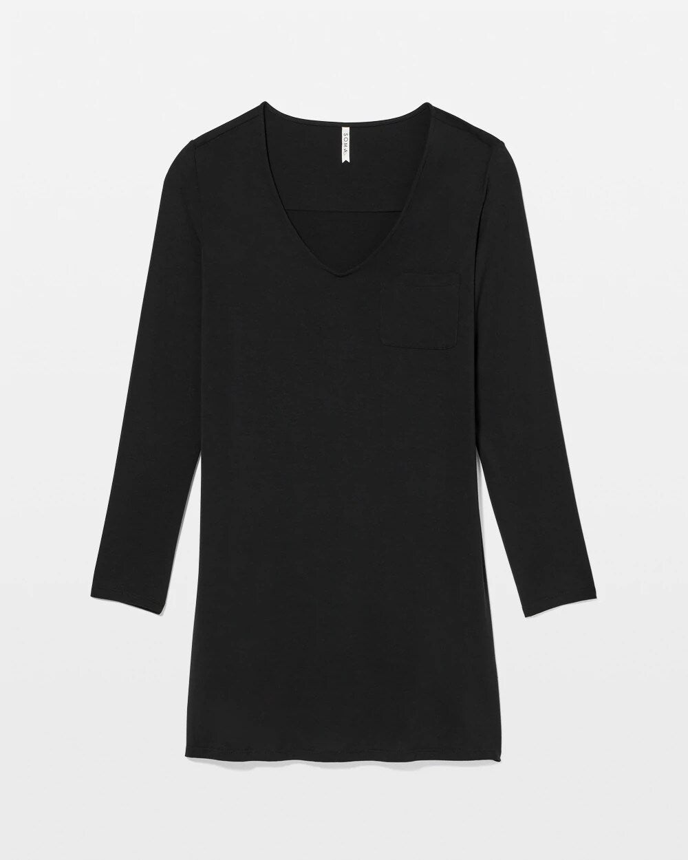 BLACK - Long-Sleeve Sleepshirt | Soma