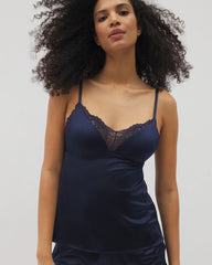 NIGHTFALL NAVY - Lace-Trim Pajama Cami | Soma