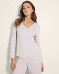 HEATHER BARELY THERE - Long-Sleeve Pajama Henley | Soma