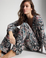 REGAL PAISLEY BLACK - Printed Pajama Pant | Soma
