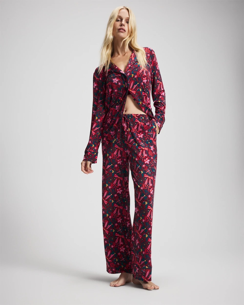 HOLLY JOLLY RED VELVET - Printed Pajama Pant | Soma
