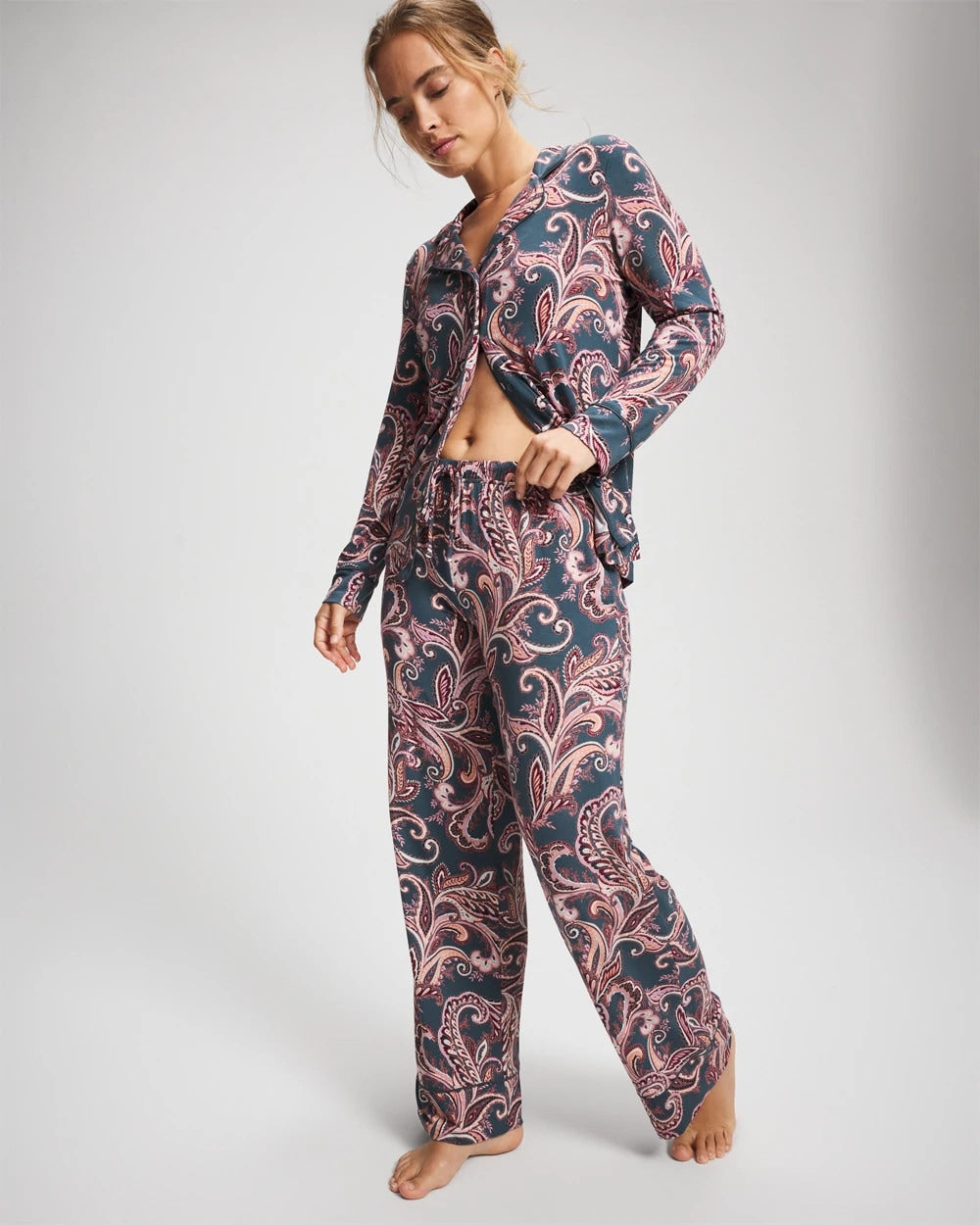 IMPERIAL PAISLEY MD PET - Printed Pajama Pant | Soma