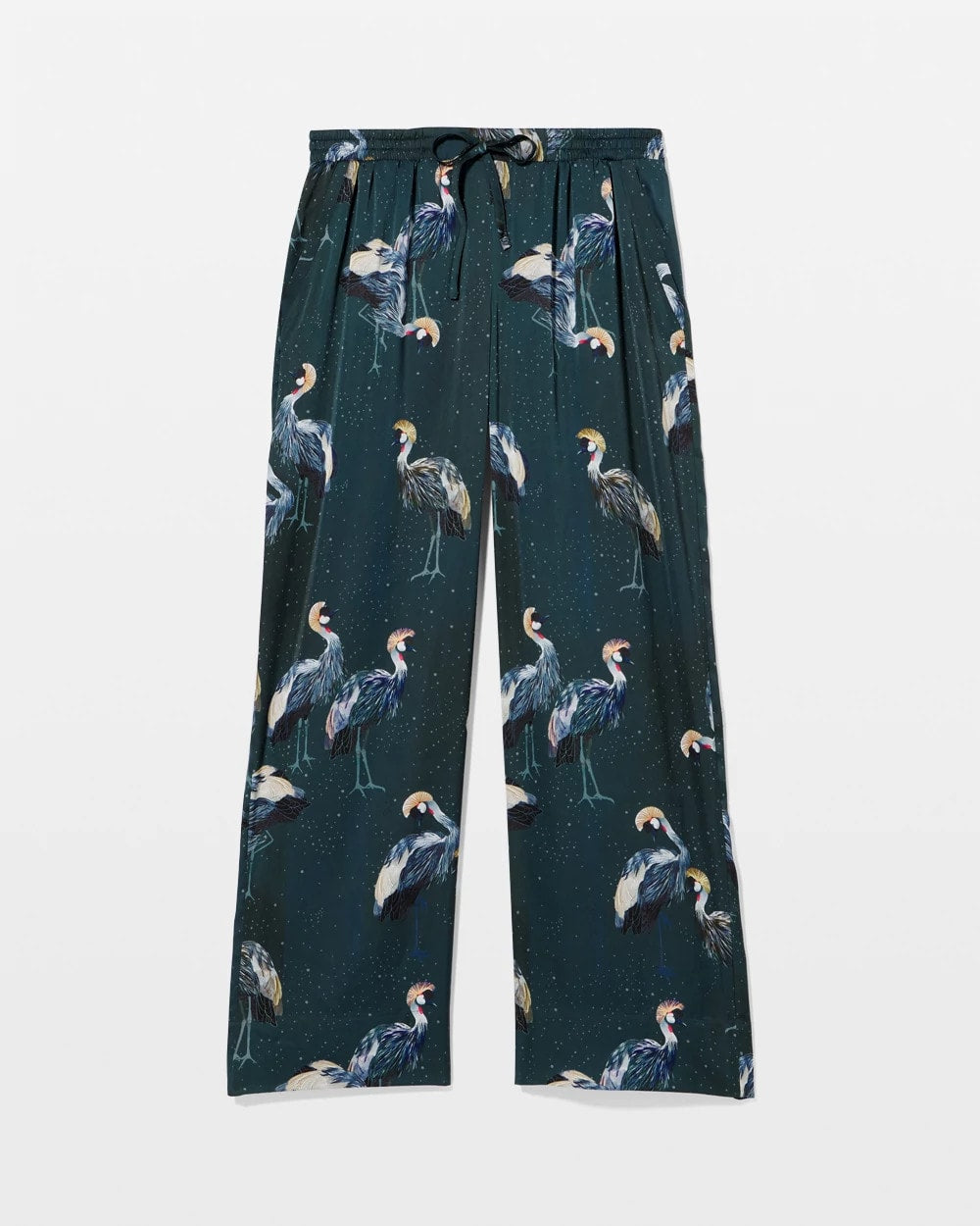 MIDNIGHT CRANES BLUE - Pajama Pants | Soma