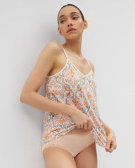 VINE PAISLEY CHAMPAGNE M - V-Neck Pajama Cami | Soma