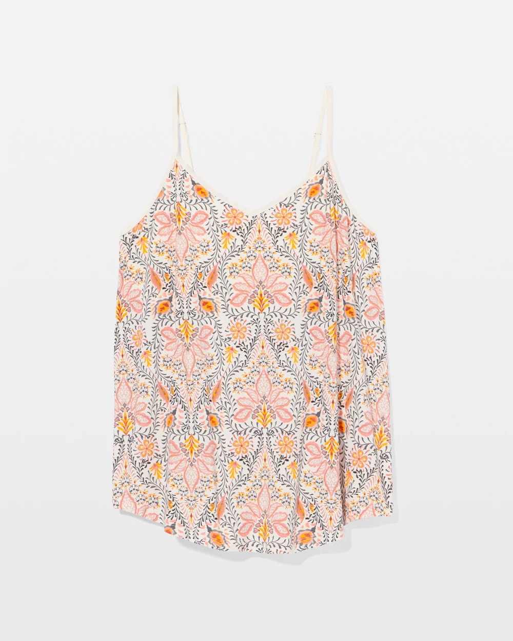 VINE PAISLEY CHAMPAGNE M - V-Neck Pajama Cami | Soma