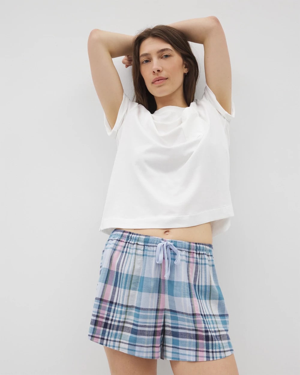 VILLA PLAID OCEAN AIR - Printed Pajama Short | Soma
