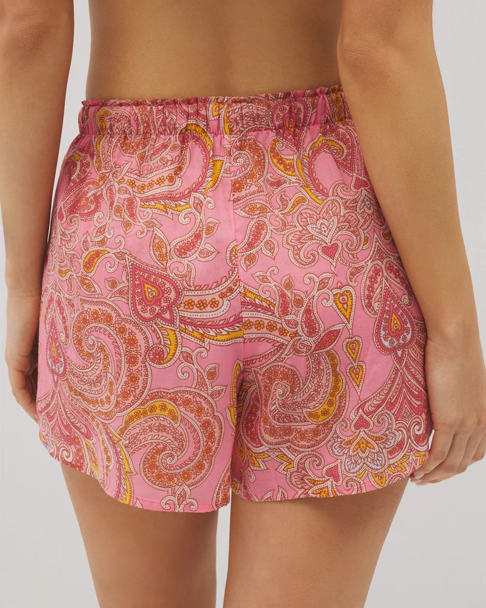 SHOW OFF PAISLEY P GUAVA - Cotton Voile Pajama Short | Soma