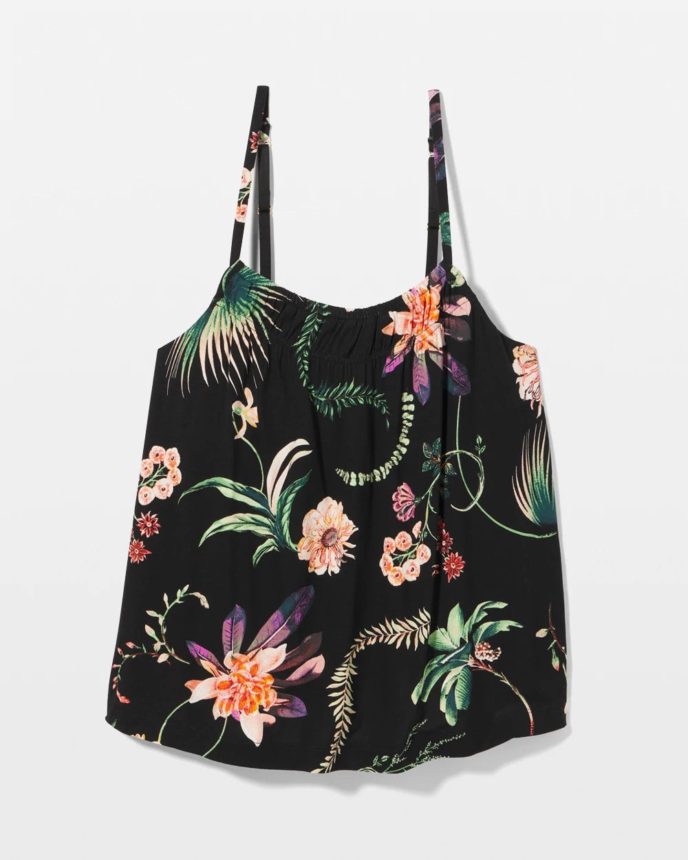 PARADISE PLUMES BLACK - Pajama Cami | Soma