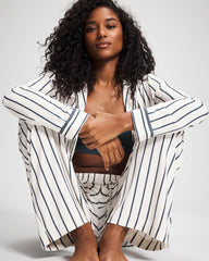 UNWIND STRIPE CHAMPAGNE - Printed Pajama Pant | Soma