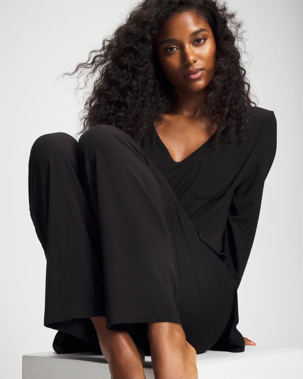 BLACK - Ankle Pajama Pant | Soma