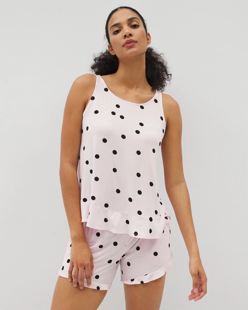 CHEERFUL DOT B SUGAR - Ruffle Pajama Tank | Soma