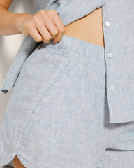 IDYLLIC BLUE CROSSDYE - Pajama Shorts | Soma
