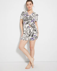 FLY BY NIGHT CHMPGNE DRMS - Smocked Waist Pajama Short | Soma