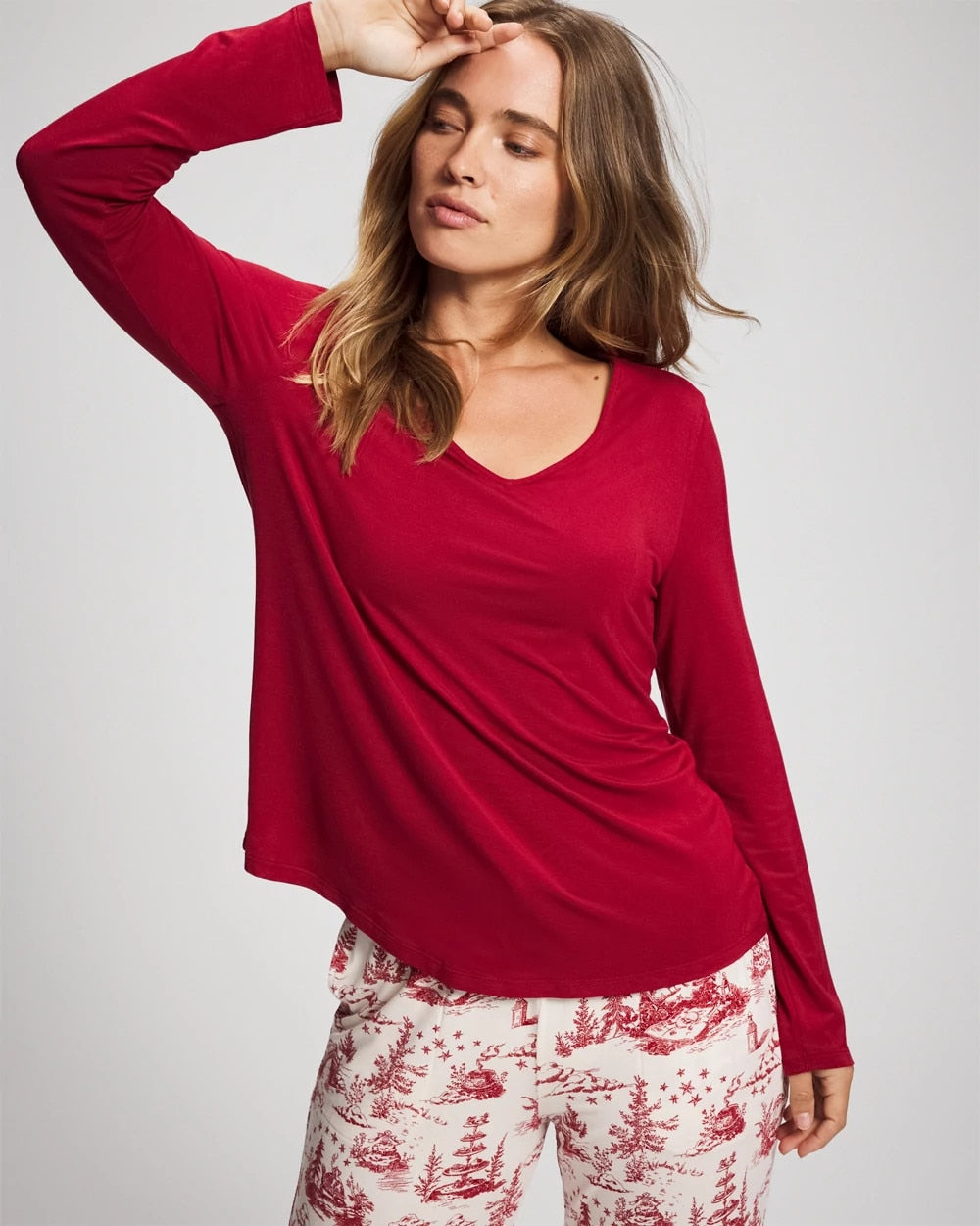 PAINT THE TOWN RED - Classic Long Sleeve Pajama Top | Soma