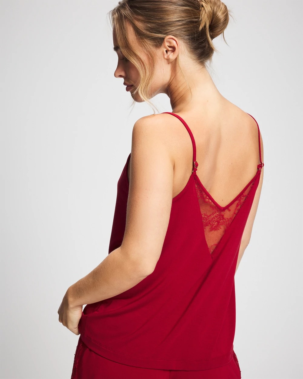 PAINT THE TOWN RED - Lace Trim Cami | Soma
