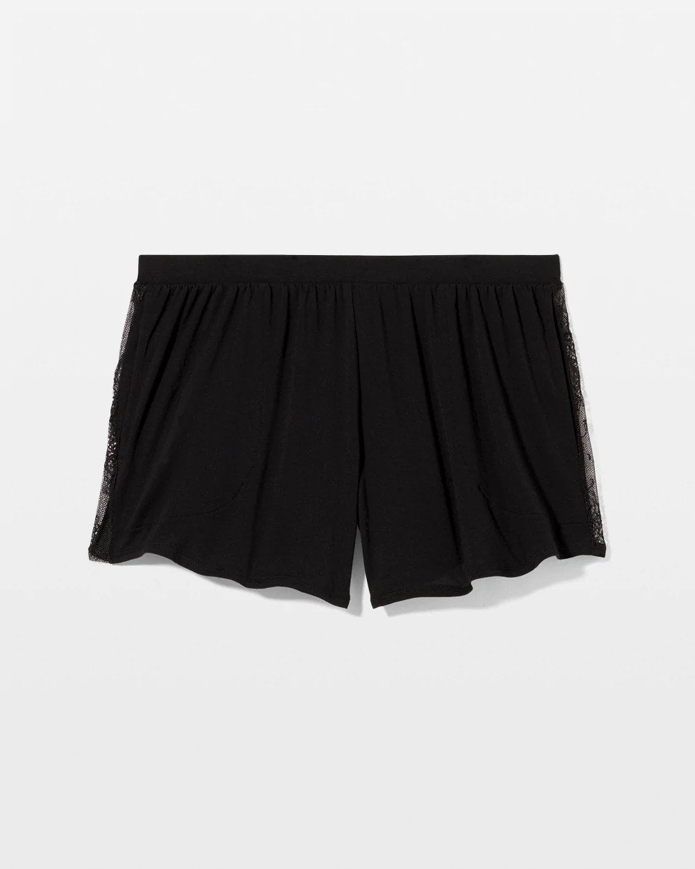 BLACK - Lace Relaxed Pajama Short | Soma
