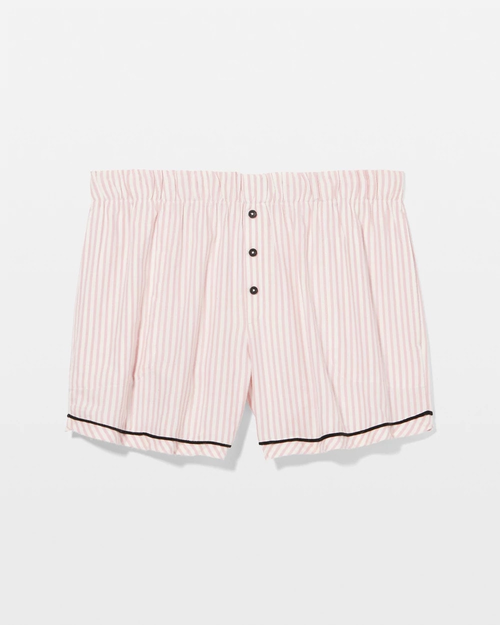 STOCKING STRIPE VERT PINK - Velvet Piped Boxer Pajama Short | Soma