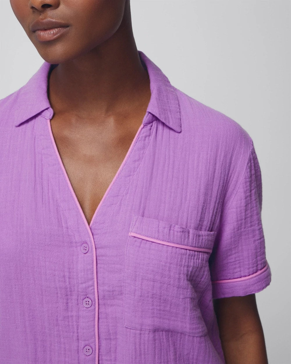 AMETHYST ORCHID - Short-Sleeve Pajama Top | Soma