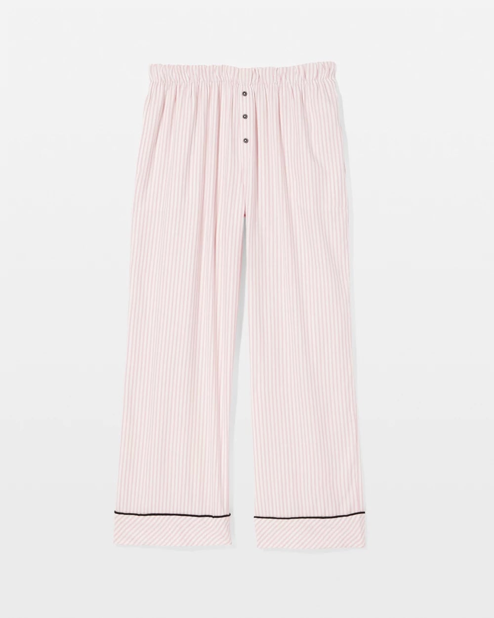 STOCKING STRIPE VERT PINK - Velvet Piped Relaxed Pajama Pant | Soma