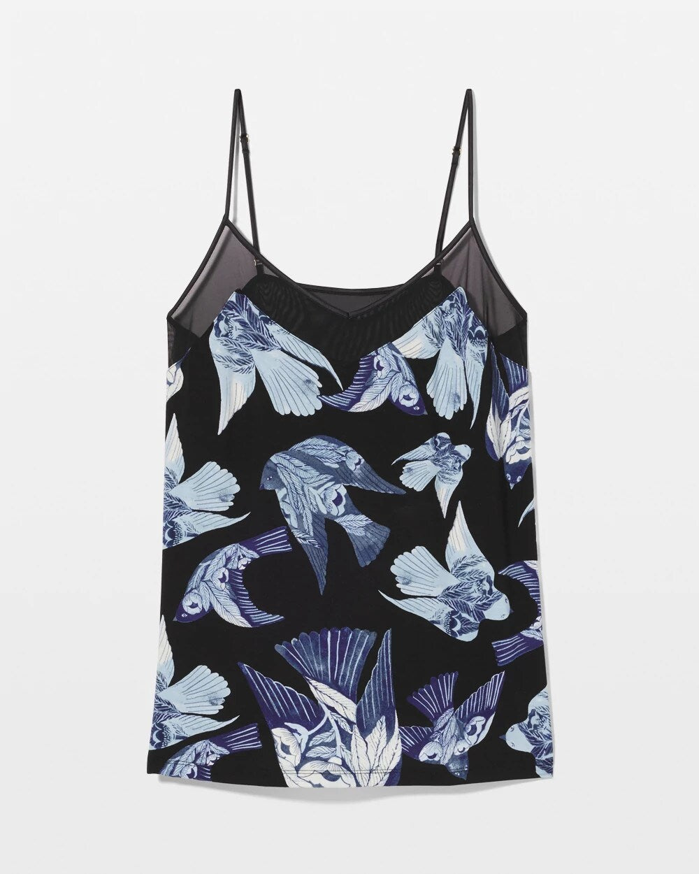 WHIMSICAL WINGS BLK MID - Mesh Trim Pajama Cami | Soma